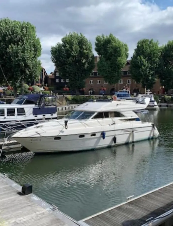 Yacht -Central London St Kats Dock Tower Bridge United Kingdom